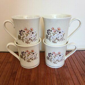 Vintage Royal Doulton Lambethware Bredon Hill Mugs - Four